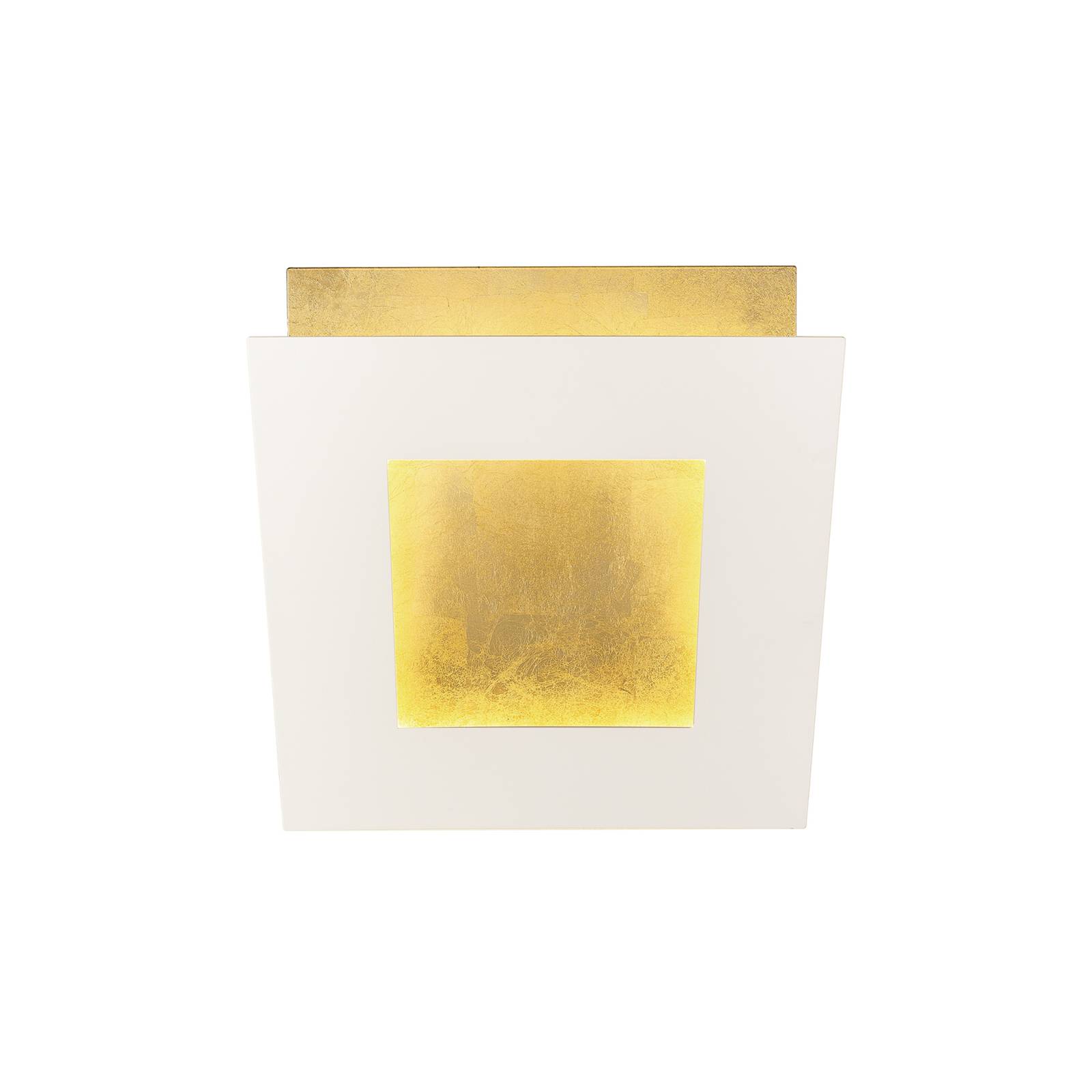 LED-Wandleuchte Dalia, weiß/gold, 22 x 22 cm, Aluminium LED-Wandleuchte Dalia, weiß/gold, 22 x 22 cm, Aluminium von Mantra Iluminación