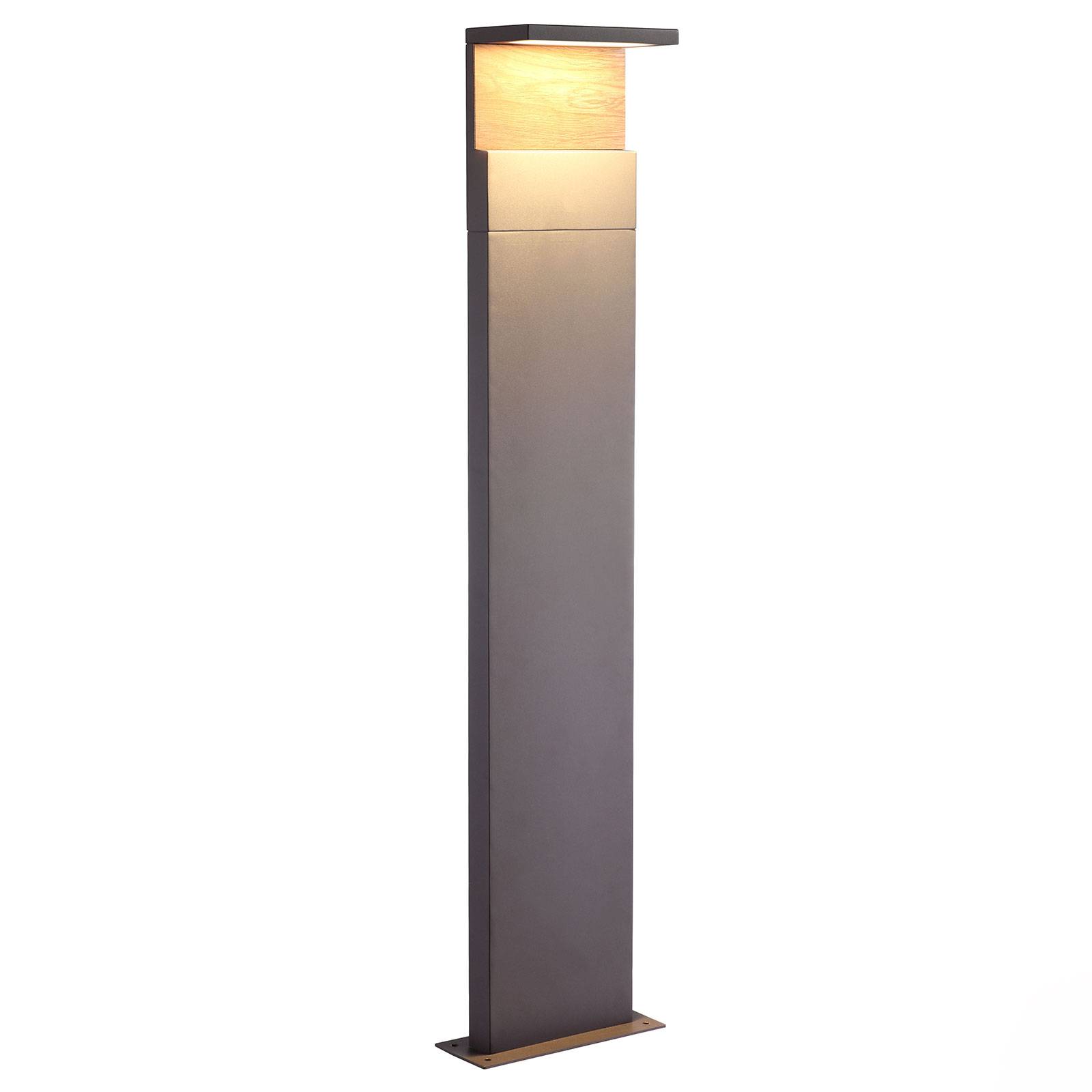 LED-Wegeleuchte Ruka mit Holz-Element, 100 cm von Mantra Iluminación