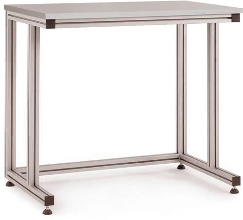 Manuflex AA5117 Pulttisch ALU mit Kunststoffplatte für sitzende Tätigkeiten, BxTxH = 2000 x 800 x von Manuflex