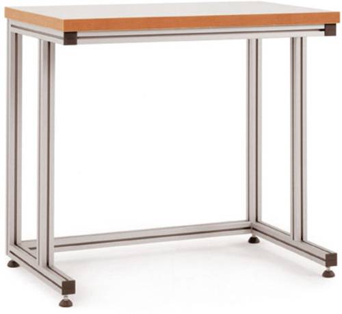 Manuflex AA7057 Pulttisch ALU mit Kunststoffplatte für stehende Tätigkeiten, BxTxH = 1500 x 800 x von Manuflex