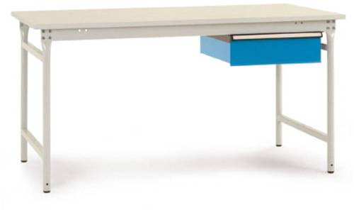 Manuflex BB5241.0002 Komplett-Beistelltisch BASIS stationär mit Melamin-Platte + Einzelschubfach, B Manuflex BB5241.0002 Komplett-Beistelltisch BASIS stationär mit Melamin-Platte + Einzelschubfach, B von Manuflex
