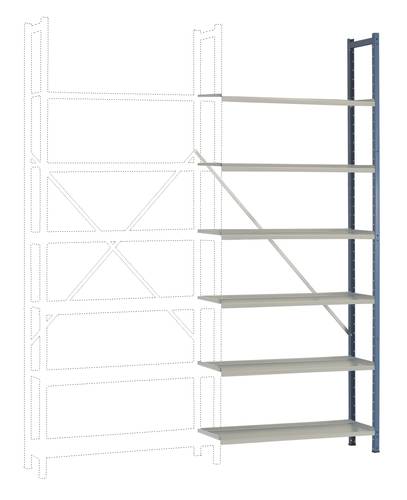 Manuflex RA2184.5007 Regalrahmen (B x H x T) 900 x 2250 x 300mm Brillant-Blau von Manuflex