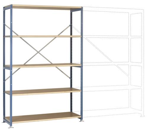 Manuflex RP1028.6011 Fachbodenregal-Grundmodul 140kg (B x H x T) 970 x 2000 x 600mm Stahl pulverbesc von Manuflex