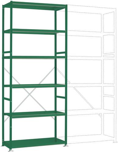 Manuflex RP1254.6011 Fachbodenregal-Grundmodul (B x H x T) 1030 x 2500 x 600mm Stahlboden von Manuflex