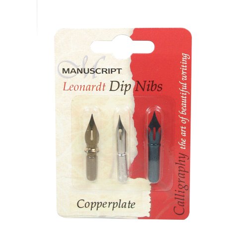 Manuscript Leonardt 3pc Ink Dip Pen Nib Set - Copperplate by Manuscript von Manuscript