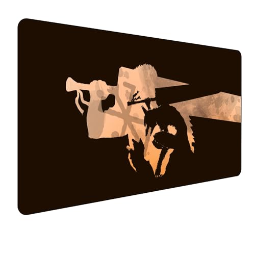 Berserk Guts Anime Mauspad,Gaming Mauspad,Groß Mousepad XXL 900 x 400 mm,Desk Mat,rutschfeste Gummiunterseite genähte Kanten,für PC, Laptop,Großer Erweiterter Schreibtisch Schutz Für Home Office Berserk Guts Anime Mauspad,Gaming Mauspad,Groß Mousepad XXL 900 x 400 mm,Desk Mat,rutschfeste Gummiunterseite genähte Kanten,für PC, Laptop,Großer Erweiterter Schreibtisch Schutz Für Home Office von Manwh
