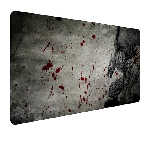 Berserk Guts Anime Mauspad,Gaming Mauspad,Groß Mousepad XXL 900 x 400 mm,Desk Mat,rutschfeste Gummiunterseite genähte Kanten,für PC, Laptop,Großer Erweiterter Schreibtisch Schutz Für Home Office Berserk Guts Anime Mauspad,Gaming Mauspad,Groß Mousepad XXL 900 x 400 mm,Desk Mat,rutschfeste Gummiunterseite genähte Kanten,für PC, Laptop,Großer Erweiterter Schreibtisch Schutz Für Home Office von Manwh