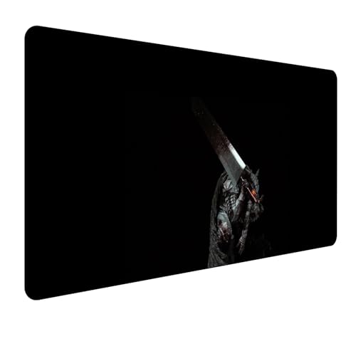 Berserk Guts Anime Mauspad,Gaming Mauspad,Groß Mousepad XXL 900 x 400 mm,Desk Mat,rutschfeste Gummiunterseite genähte Kanten,für PC, Laptop,Großer Erweiterter Schreibtisch Schutz Für Home Office Berserk Guts Anime Mauspad,Gaming Mauspad,Groß Mousepad XXL 900 x 400 mm,Desk Mat,rutschfeste Gummiunterseite genähte Kanten,für PC, Laptop,Großer Erweiterter Schreibtisch Schutz Für Home Office von Manwh