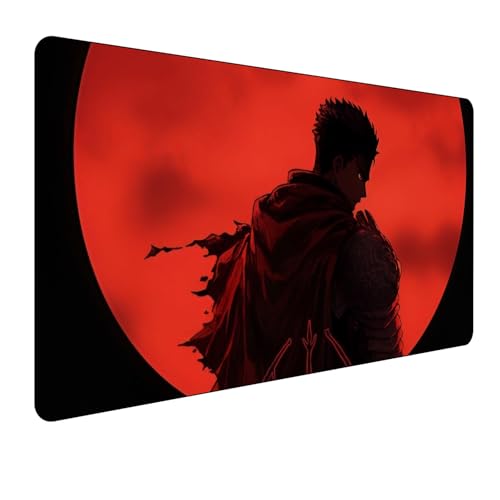 Berserk Guts Anime Mauspad,Gaming Mauspad,Groß Mousepad XXL 900 x 400 mm,rutschfeste Gummiunterseite genähte Kanten,für PC, Laptop,Großer Erweiterter Schreibtisch Schutz Für Home Office Berserk Guts Anime Mauspad,Gaming Mauspad,Groß Mousepad XXL 900 x 400 mm,rutschfeste Gummiunterseite genähte Kanten,für PC, Laptop,Großer Erweiterter Schreibtisch Schutz Für Home Office von Manwh