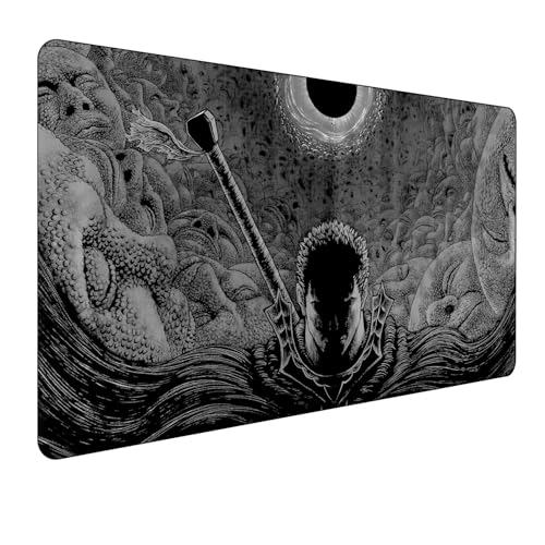 Berserk Guts Anime Mauspad,Gaming Mauspad,Groß Mousepad XXL 900 x 400 mm,rutschfeste Gummiunterseite genähte Kanten,für PC, Laptop,Großer Erweiterter Schreibtisch Schutz Für Home Office. Berserk Guts Anime Mauspad,Gaming Mauspad,Groß Mousepad XXL 900 x 400 mm,rutschfeste Gummiunterseite genähte Kanten,für PC, Laptop,Großer Erweiterter Schreibtisch Schutz Für Home Office. von Manwh