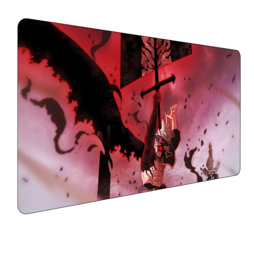 Black Clover Anime Mauspad,Gaming Mauspad,Groß Mousepad XXL 900 x 400 mm,rutschfeste Gummiunterseite genähte Kanten,für PC, Laptop,Großer Erweiterter Schreibtisch Schutz Für Home Office. Black Clover Anime Mauspad,Gaming Mauspad,Groß Mousepad XXL 900 x 400 mm,rutschfeste Gummiunterseite genähte Kanten,für PC, Laptop,Großer Erweiterter Schreibtisch Schutz Für Home Office. von Manwh