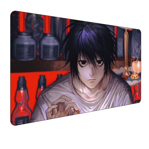 Death Note Anime Mauspad,Gaming Mauspad,Groß Mousepad XXL 900 x 400 mm,rutschfeste Gummiunterseite genähte Kanten,für PC, Laptop,Großer Erweiterter Schreibtisch Schutz Für Home Office Death Note Anime Mauspad,Gaming Mauspad,Groß Mousepad XXL 900 x 400 mm,rutschfeste Gummiunterseite genähte Kanten,für PC, Laptop,Großer Erweiterter Schreibtisch Schutz Für Home Office von Manwh