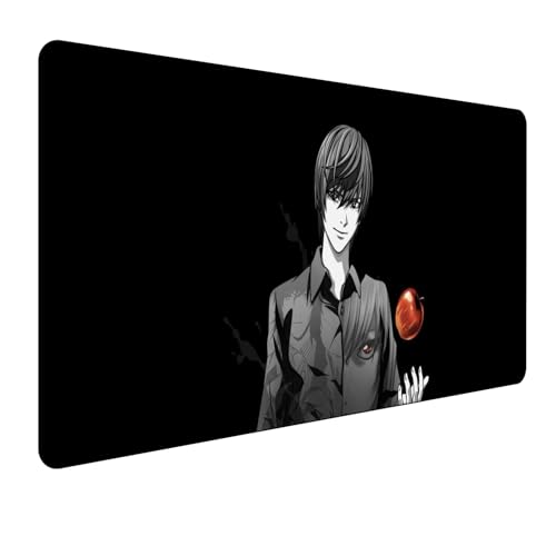 Death Note Anime Mauspad,Gaming Mauspad,Groß Mousepad XXL 900 x 400 mm,rutschfeste Gummiunterseite genähte Kanten,für PC, Laptop,Großer Erweiterter Schreibtisch Schutz Für Home Office Death Note Anime Mauspad,Gaming Mauspad,Groß Mousepad XXL 900 x 400 mm,rutschfeste Gummiunterseite genähte Kanten,für PC, Laptop,Großer Erweiterter Schreibtisch Schutz Für Home Office von Manwh