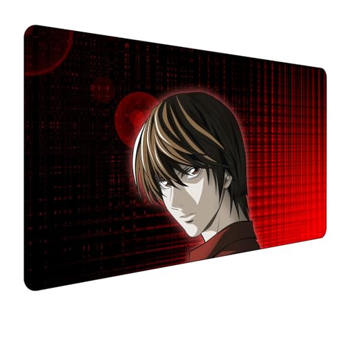 Death Note Anime Mauspad,Gaming Mauspad,Groß Mousepad XXL 900 x 400 mm,rutschfeste Gummiunterseite genähte Kanten,für PC, Laptop,Großer Erweiterter Schreibtisch Schutz Für Home Office Death Note Anime Mauspad,Gaming Mauspad,Groß Mousepad XXL 900 x 400 mm,rutschfeste Gummiunterseite genähte Kanten,für PC, Laptop,Großer Erweiterter Schreibtisch Schutz Für Home Office von Manwh