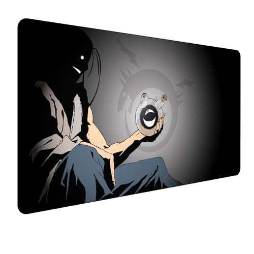Fullmetal Alchemist Anime Mauspad,Gaming Mauspad,Groß Mousepad XXL 900 x 400 mm,rutschfeste Gummiunterseite genähte Kanten,für PC,Großer Erweiterter Schreibtisch Schutz Für Home Office Fullmetal Alchemist Anime Mauspad,Gaming Mauspad,Groß Mousepad XXL 900 x 400 mm,rutschfeste Gummiunterseite genähte Kanten,für PC,Großer Erweiterter Schreibtisch Schutz Für Home Office von Manwh