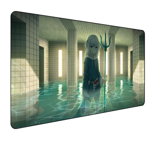Hololive Gawr Gura Anime Mauspad,Gaming Mauspad,Groß Mousepad XXL 900 x 400 mm,Rutschfeste Gummiunterseite genähte Kanten,für PC, Laptop,Desk Mat,Großer Erweiterter Schreibtisch Schutz Für Home Office Hololive Gawr Gura Anime Mauspad,Gaming Mauspad,Groß Mousepad XXL 900 x 400 mm,Rutschfeste Gummiunterseite genähte Kanten,für PC, Laptop,Desk Mat,Großer Erweiterter Schreibtisch Schutz Für Home Office von Manwh