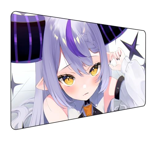 Hololive Laplus Darkness Anime Mauspad,La Darkness Gaming Mauspad,Groß Mousepad XXL 900 x 400 mm,rutschfeste Gummiunterseite genähte Kanten,Großer Erweiterter Schreibtisch Schutz Für Home Office Hololive Laplus Darkness Anime Mauspad,La Darkness Gaming Mauspad,Groß Mousepad XXL 900 x 400 mm,rutschfeste Gummiunterseite genähte Kanten,Großer Erweiterter Schreibtisch Schutz Für Home Office von Manwh