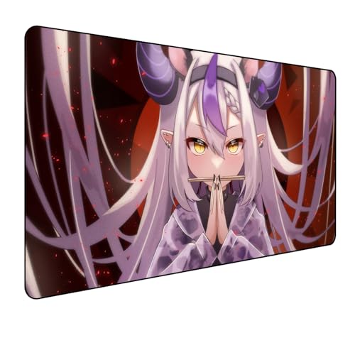 Hololive Laplus Darkness Anime Mauspad,La Darkness Gaming Mauspad,Groß Mousepad XXL 900 x 400 mm,rutschfeste Gummiunterseite genähte Kanten,Großer Erweiterter Schreibtisch Schutz Für Home Office Hololive Laplus Darkness Anime Mauspad,La Darkness Gaming Mauspad,Groß Mousepad XXL 900 x 400 mm,rutschfeste Gummiunterseite genähte Kanten,Großer Erweiterter Schreibtisch Schutz Für Home Office von Manwh