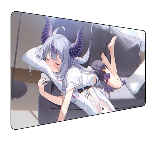 Hololive Laplus Darkness Anime Mauspad,La Darkness Gaming Mauspad,Groß Mousepad XXL 900 x 400 mm,rutschfeste Gummiunterseite genähte Kanten,Großer Erweiterter Schreibtisch Schutz Für Home Office Hololive Laplus Darkness Anime Mauspad,La Darkness Gaming Mauspad,Groß Mousepad XXL 900 x 400 mm,rutschfeste Gummiunterseite genähte Kanten,Großer Erweiterter Schreibtisch Schutz Für Home Office von Manwh