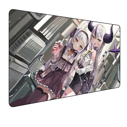 Hololive Laplus Darkness Anime Mauspad,La Darkness Gaming Mauspad,Groß Mousepad XXL 900 x 400 mm,rutschfeste Gummiunterseite genähte Kanten,Großer Erweiterter Schreibtisch Schutz Für Home Office Hololive Laplus Darkness Anime Mauspad,La Darkness Gaming Mauspad,Groß Mousepad XXL 900 x 400 mm,rutschfeste Gummiunterseite genähte Kanten,Großer Erweiterter Schreibtisch Schutz Für Home Office von Manwh