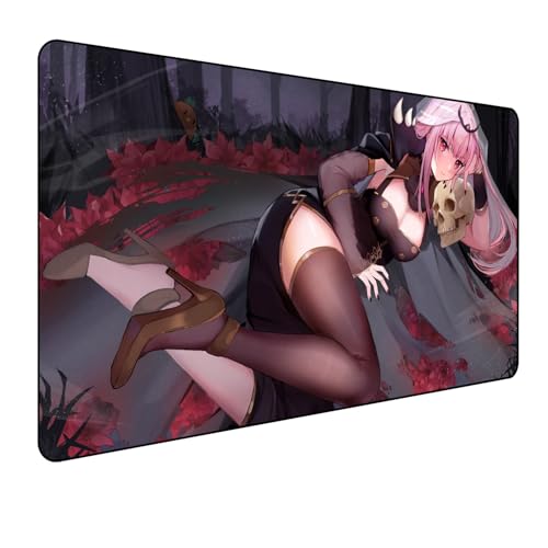 Hololive Mori Calliope Anime Mauspad,Gaming Mauspad,Groß Mousepad XXL 900 x 400 mm,rutschfeste Gummiunterseite genähte Kanten,für PC, Laptop,Großer Erweiterter Schreibtisch Schutz Für Home Office Hololive Mori Calliope Anime Mauspad,Gaming Mauspad,Groß Mousepad XXL 900 x 400 mm,rutschfeste Gummiunterseite genähte Kanten,für PC, Laptop,Großer Erweiterter Schreibtisch Schutz Für Home Office von Manwh