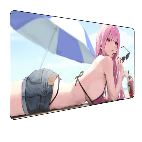 Hololive Mori Calliope Anime Mauspad,Gaming Mauspad,Groß Mousepad XXL 900 x 400 mm,rutschfeste Gummiunterseite genähte Kanten,für PC, Laptop,Großer Erweiterter Schreibtisch Schutz Für Home Office Hololive Mori Calliope Anime Mauspad,Gaming Mauspad,Groß Mousepad XXL 900 x 400 mm,rutschfeste Gummiunterseite genähte Kanten,für PC, Laptop,Großer Erweiterter Schreibtisch Schutz Für Home Office von Manwh