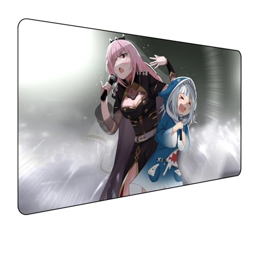 Hololive Mori Calliope Anime Mauspad,Gaming Mauspad,Groß Mousepad XXL 900 x 400 mm,rutschfeste Gummiunterseite genähte Kanten,für PC, Laptop,Großer Erweiterter Schreibtisch Schutz Für Home Office Hololive Mori Calliope Anime Mauspad,Gaming Mauspad,Groß Mousepad XXL 900 x 400 mm,rutschfeste Gummiunterseite genähte Kanten,für PC, Laptop,Großer Erweiterter Schreibtisch Schutz Für Home Office von Manwh