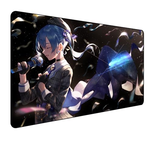 Hololive Suisei Anime Mauspad,Gaming Mauspad,Groß Mousepad XXL 900 x 400 mm,rutschfeste Gummiunterseite genähte Kanten,für PC, Laptop,Desk Mat,Großer Erweiterter Schreibtisch Schutz Für Home Office Hololive Suisei Anime Mauspad,Gaming Mauspad,Groß Mousepad XXL 900 x 400 mm,rutschfeste Gummiunterseite genähte Kanten,für PC, Laptop,Desk Mat,Großer Erweiterter Schreibtisch Schutz Für Home Office von Manwh