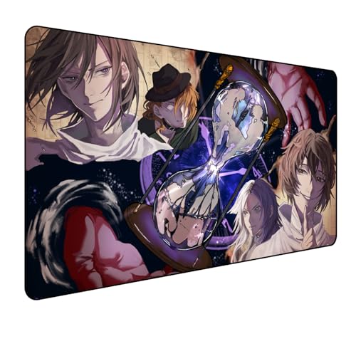 Japan Bungo Stray Dogs Anime Mouse, Gaming-Mauspad, XXL, 900 x 400 mm, großes Mauspad, Vollschreibtisch-Mauspad, rutschfeste Unterseite aus Naturkautschuk, der beste Desktop-Begleiter für Spiele Japan Bungo Stray Dogs Anime Mouse, Gaming-Mauspad, XXL, 900 x 400 mm, großes Mauspad, Vollschreibtisch-Mauspad, rutschfeste Unterseite aus Naturkautschuk, der beste Desktop-Begleiter für Spiele von Manwh