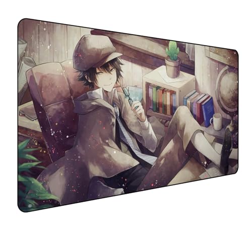 Japan Bungo Stray Dogs Anime Mouse, Gaming-Mauspad, XXL, 900 x 400 mm, großes Mauspad, Vollschreibtisch-Mauspad, rutschfeste Unterseite aus Naturkautschuk, der beste Desktop-Begleiter für Spiele Japan Bungo Stray Dogs Anime Mouse, Gaming-Mauspad, XXL, 900 x 400 mm, großes Mauspad, Vollschreibtisch-Mauspad, rutschfeste Unterseite aus Naturkautschuk, der beste Desktop-Begleiter für Spiele von Manwh