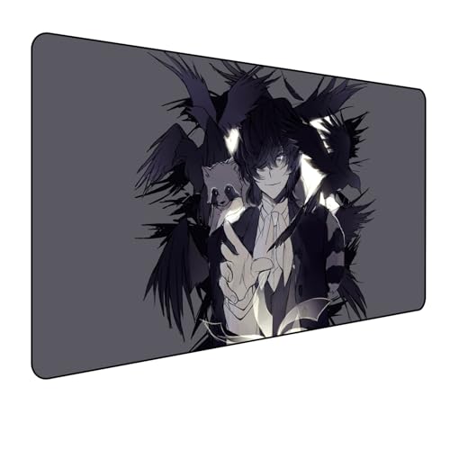 Japan Bungo Stray Dogs Anime Mouse, Gaming-Mauspad, XXL, 900 x 400 mm, großes Mauspad, Vollschreibtisch-Mauspad, rutschfeste Unterseite aus Naturkautschuk, der beste Desktop-Begleiter für Spiele Japan Bungo Stray Dogs Anime Mouse, Gaming-Mauspad, XXL, 900 x 400 mm, großes Mauspad, Vollschreibtisch-Mauspad, rutschfeste Unterseite aus Naturkautschuk, der beste Desktop-Begleiter für Spiele von Manwh