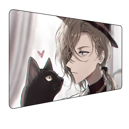 Japan Bungo Stray Dogs Anime Mouse, Gaming-Mauspad, XXL, 900 x 400 mm, großes Mauspad, Vollschreibtisch-Mauspad, rutschfeste Unterseite aus Naturkautschuk, der beste Desktop-Begleiter für Spiele Japan Bungo Stray Dogs Anime Mouse, Gaming-Mauspad, XXL, 900 x 400 mm, großes Mauspad, Vollschreibtisch-Mauspad, rutschfeste Unterseite aus Naturkautschuk, der beste Desktop-Begleiter für Spiele von Manwh