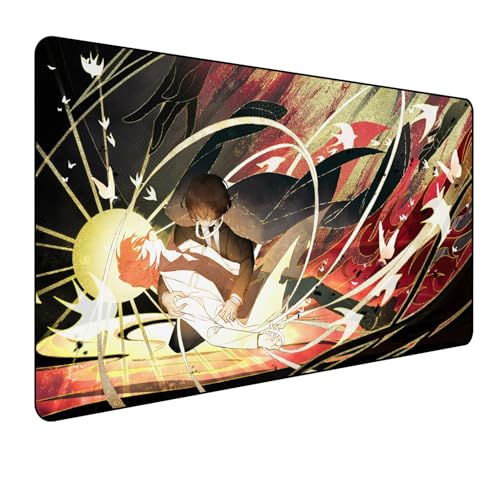Japan Bungo Stray Dogs Anime Mouse, Gaming-Mauspad, XXL, 900 x 400 mm, großes Mauspad, Vollschreibtisch-Mauspad, rutschfeste Unterseite aus Naturkautschuk, der beste Desktop-Begleiter für Spiele Japan Bungo Stray Dogs Anime Mouse, Gaming-Mauspad, XXL, 900 x 400 mm, großes Mauspad, Vollschreibtisch-Mauspad, rutschfeste Unterseite aus Naturkautschuk, der beste Desktop-Begleiter für Spiele von Manwh