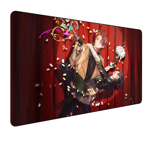 Japan Bungo Stray Dogs Anime Mouse, Gaming-Mauspad, XXL, 900 x 400 mm, großes Mauspad, Vollschreibtisch-Mauspad, rutschfeste Unterseite aus Naturkautschuk, der beste Desktop-Begleiter für Spiele Japan Bungo Stray Dogs Anime Mouse, Gaming-Mauspad, XXL, 900 x 400 mm, großes Mauspad, Vollschreibtisch-Mauspad, rutschfeste Unterseite aus Naturkautschuk, der beste Desktop-Begleiter für Spiele von Manwh