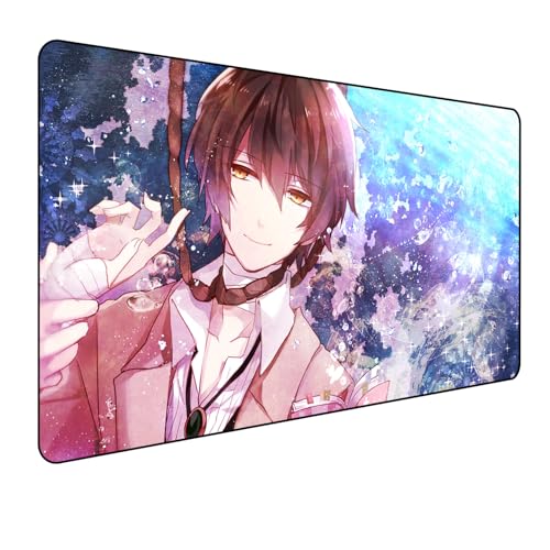 Japan Bungo Stray Dogs Anime Mouse, Gaming-Mauspad, XXL, 900 x 400 mm, großes Mauspad, Vollschreibtisch-Mauspad, rutschfeste Unterseite aus Naturkautschuk, der beste Desktop-Begleiter für Spiele Japan Bungo Stray Dogs Anime Mouse, Gaming-Mauspad, XXL, 900 x 400 mm, großes Mauspad, Vollschreibtisch-Mauspad, rutschfeste Unterseite aus Naturkautschuk, der beste Desktop-Begleiter für Spiele von Manwh
