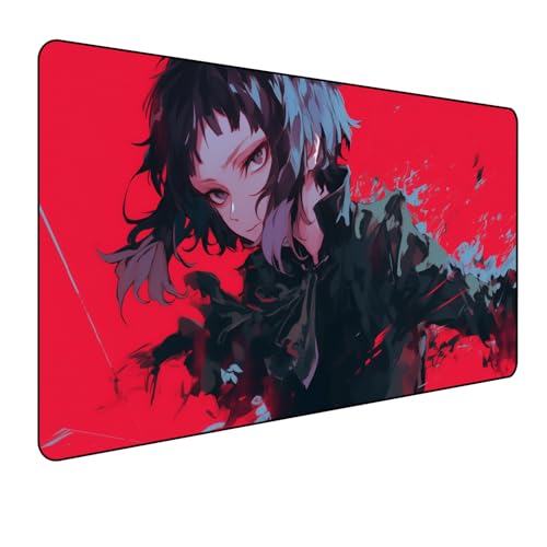 Japan Bungo Stray Dogs Anime Mouse, Gaming-Mauspad, XXL, 900 x 400 mm, großes Mauspad, Vollschreibtisch-Mauspad, rutschfeste Unterseite aus Naturkautschuk, der beste Desktop-Begleiter für Spiele Japan Bungo Stray Dogs Anime Mouse, Gaming-Mauspad, XXL, 900 x 400 mm, großes Mauspad, Vollschreibtisch-Mauspad, rutschfeste Unterseite aus Naturkautschuk, der beste Desktop-Begleiter für Spiele von Manwh