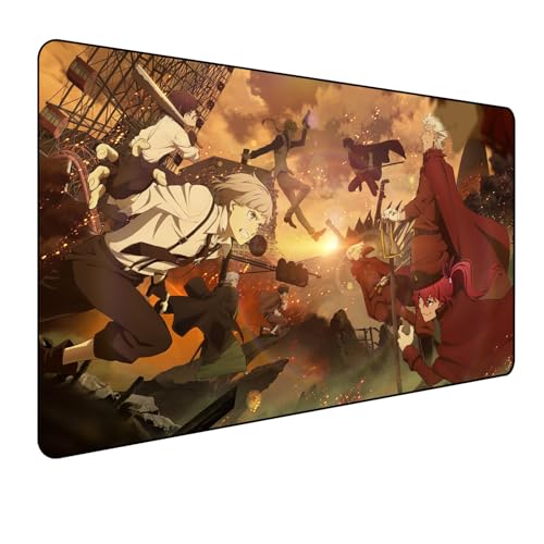 Japan Bungo Stray Dogs Anime Mouse, Gaming-Mauspad, XXL, 900 x 400 mm, großes Mauspad, Vollschreibtisch-Mauspad, rutschfeste Unterseite aus Naturkautschuk, der beste Desktop-Begleiter für Spiele Japan Bungo Stray Dogs Anime Mouse, Gaming-Mauspad, XXL, 900 x 400 mm, großes Mauspad, Vollschreibtisch-Mauspad, rutschfeste Unterseite aus Naturkautschuk, der beste Desktop-Begleiter für Spiele von Manwh