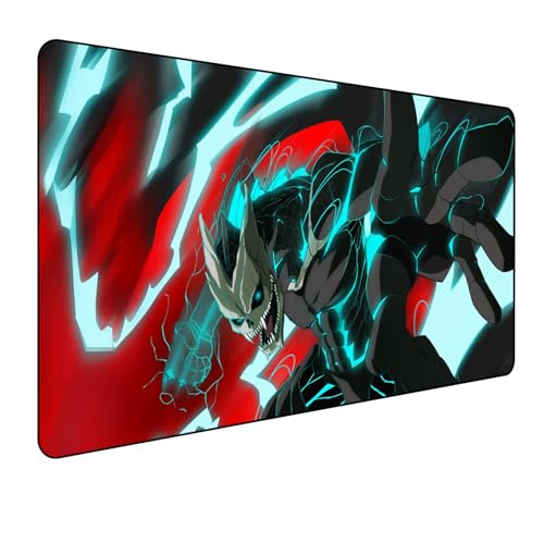 Kaiju No.8 Anime Mauspad,Gaming Mauspad,Groß Mousepad XXL 900 x 400 mm,rutschfeste Gummiunterseite genähte Kanten,für PC, Laptop,Desk Mat,Großer Erweiterter Schreibtisch Schutz Für Home Office Kaiju No.8 Anime Mauspad,Gaming Mauspad,Groß Mousepad XXL 900 x 400 mm,rutschfeste Gummiunterseite genähte Kanten,für PC, Laptop,Desk Mat,Großer Erweiterter Schreibtisch Schutz Für Home Office von Manwh