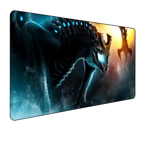 Kaiju No.8 Anime Mauspad,Gaming Mauspad,Groß Mousepad XXL 900 x 400 mm,rutschfeste Gummiunterseite genähte Kanten,für PC, Laptop,Desk Mat,Großer Erweiterter Schreibtisch Schutz Für Home Office von Manwh