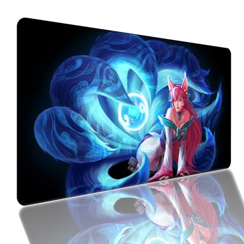 Legends Ahri Gaming Mauspad,Anime Mauspad,Groß Mousepad XXL 900 x 400 mm,rutschfeste Gummiunterseite genähte Kanten,für PC, Laptop,Großer Erweiterter Schreibtisch Schutz Für Home Office. Legends Ahri Gaming Mauspad,Anime Mauspad,Groß Mousepad XXL 900 x 400 mm,rutschfeste Gummiunterseite genähte Kanten,für PC, Laptop,Großer Erweiterter Schreibtisch Schutz Für Home Office. von Manwh