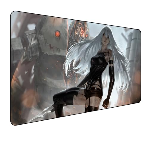 Nier Automata Gaming Mauspad,Anime Mauspad,Groß Mousepad XXL 900 x 400 mm,rutschfeste Gummiunterseite genähte Kanten,für PC, Laptop,Großer Erweiterter Schreibtisch Schutz Für Home Office Nier Automata Gaming Mauspad,Anime Mauspad,Groß Mousepad XXL 900 x 400 mm,rutschfeste Gummiunterseite genähte Kanten,für PC, Laptop,Großer Erweiterter Schreibtisch Schutz Für Home Office von Manwh