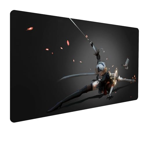 Nier Automata Gaming Mauspad,Anime Mauspad,Groß Mousepad XXL 900 x 400 mm,rutschfeste Gummiunterseite genähte Kanten,für PC, Laptop,Großer Erweiterter Schreibtisch Schutz Für Home Office Nier Automata Gaming Mauspad,Anime Mauspad,Groß Mousepad XXL 900 x 400 mm,rutschfeste Gummiunterseite genähte Kanten,für PC, Laptop,Großer Erweiterter Schreibtisch Schutz Für Home Office von Manwh