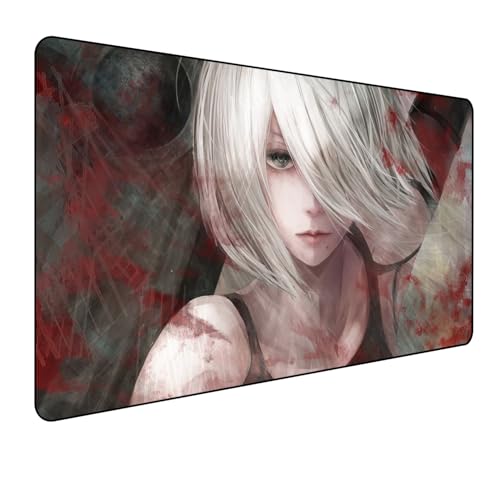 Nier Automata Gaming Mauspad,Anime Mauspad,Groß Mousepad XXL 900 x 400 mm,rutschfeste Gummiunterseite genähte Kanten,für PC, Laptop,Großer Erweiterter Schreibtisch Schutz Für Home Office Nier Automata Gaming Mauspad,Anime Mauspad,Groß Mousepad XXL 900 x 400 mm,rutschfeste Gummiunterseite genähte Kanten,für PC, Laptop,Großer Erweiterter Schreibtisch Schutz Für Home Office von Manwh