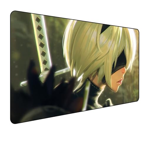 Nier Automata Gaming Mauspad,Anime Mauspad,Groß Mousepad XXL 900 x 400 mm,rutschfeste Gummiunterseite genähte Kanten,für PC, Laptop,Großer Erweiterter Schreibtisch Schutz Für Home Office Nier Automata Gaming Mauspad,Anime Mauspad,Groß Mousepad XXL 900 x 400 mm,rutschfeste Gummiunterseite genähte Kanten,für PC, Laptop,Großer Erweiterter Schreibtisch Schutz Für Home Office von Manwh