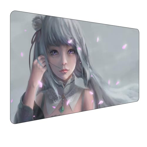 Re:Zero Re-m Anime Mauspad,Gaming Mauspad,Groß Mousepad XXL 900 x 400 mm,rutschfeste Gummiunterseite genähte Kanten,für PC, Laptop,Großer Erweiterter Schreibtisch Schutz Für Home Office. Re:Zero Re-m Anime Mauspad,Gaming Mauspad,Groß Mousepad XXL 900 x 400 mm,rutschfeste Gummiunterseite genähte Kanten,für PC, Laptop,Großer Erweiterter Schreibtisch Schutz Für Home Office. von Manwh