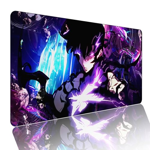 Solo Leveling Anime Mauspad,Gaming Mauspad,Sung Jin-Woo Groß Mousepad XXL 900 x 400 mm,rutschfeste Gummiunterseite genähte Kanten,für PC,Großer Erweiterter Schreibtisch Schutz Für Home Office. Solo Leveling Anime Mauspad,Gaming Mauspad,Sung Jin-Woo Groß Mousepad XXL 900 x 400 mm,rutschfeste Gummiunterseite genähte Kanten,für PC,Großer Erweiterter Schreibtisch Schutz Für Home Office. von Manwh