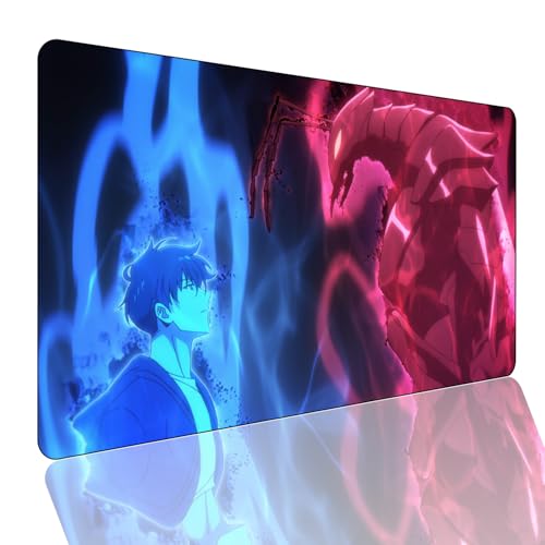 Solo Leveling Anime Mauspad,Gaming Mauspad,Sung Jin-Woo Groß Mousepad XXL 900 x 400 mm,rutschfeste Gummiunterseite genähte Kanten,für PC,Großer Erweiterter Schreibtisch Schutz Für Home Office. Solo Leveling Anime Mauspad,Gaming Mauspad,Sung Jin-Woo Groß Mousepad XXL 900 x 400 mm,rutschfeste Gummiunterseite genähte Kanten,für PC,Großer Erweiterter Schreibtisch Schutz Für Home Office. von Manwh