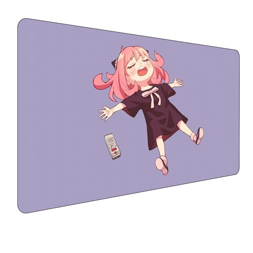 Spy x Family Anime Mauspad,Anya Forger Groß Mousepad XXL 900 x 400 mm,Gaming Mauspad,rutschfeste Gummiunterseite genähte Kanten,für PC, Laptop,Großer Erweiterter Schreibtisch Schutz Für Home Office Spy x Family Anime Mauspad,Anya Forger Groß Mousepad XXL 900 x 400 mm,Gaming Mauspad,rutschfeste Gummiunterseite genähte Kanten,für PC, Laptop,Großer Erweiterter Schreibtisch Schutz Für Home Office von Manwh