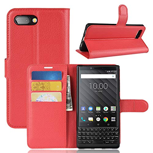 Manyip BlackBerry Keyone 2 Hülle, Handyhülle BlackBerry Keyone 2,TPU-Schutzhülle mit [Aufstellfunktion] [Kartenfächern] [Magnetverschluss] Brieftasche Ledertasche für BlackBerry Keyone 2 von Manyip
