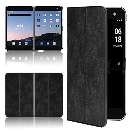 Manyip Gehäuse Hülle kompatibel mit Microsoft Surface Duo,Lederart Handyhülle Rugged Shield 360 °schützen Ihr Handy Krokodilmuster Shell Hülle für Microsoft Surface Duo von Manyip